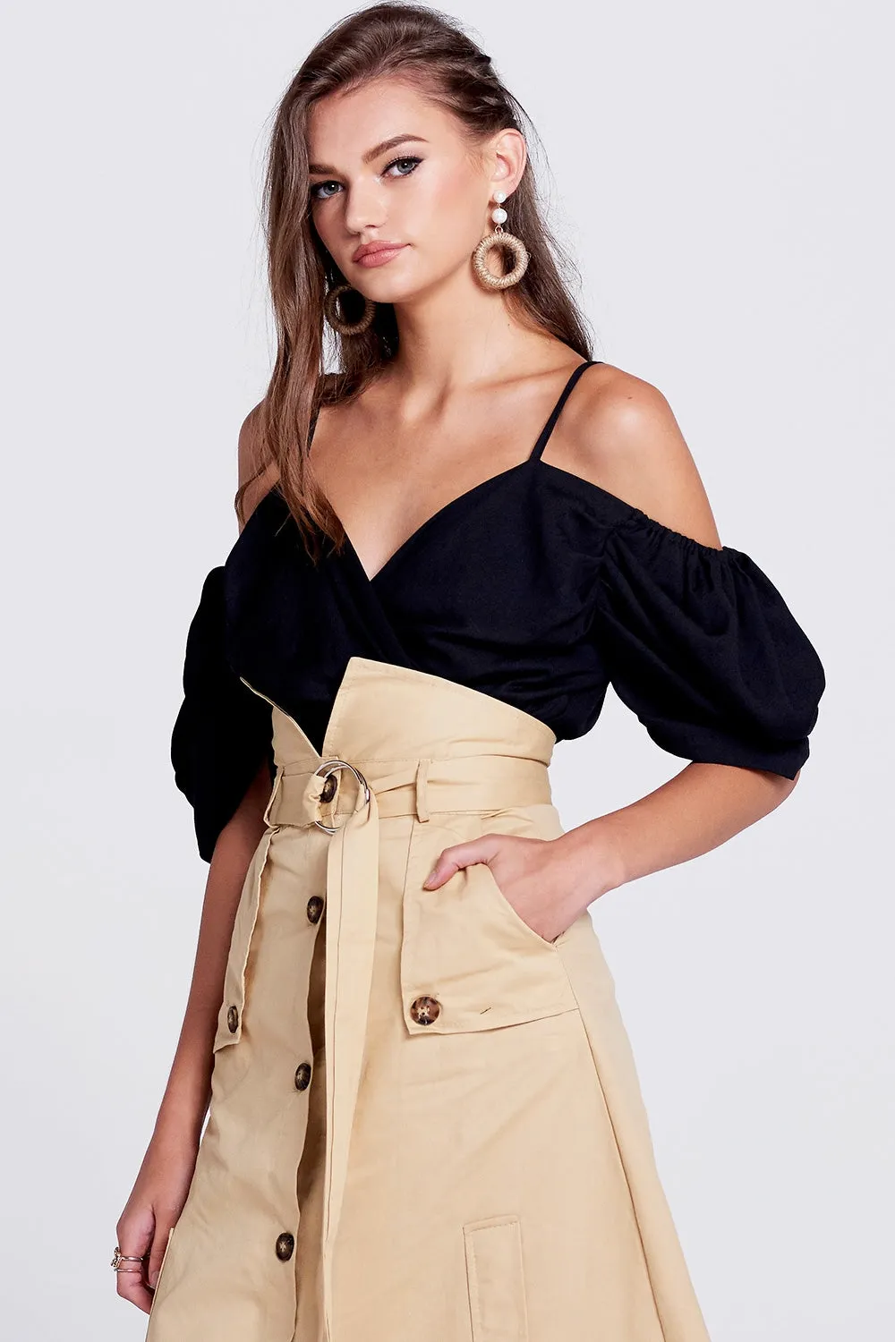 Sofia Cold Shoulder Blouse sold by storets product image thumbnail 2