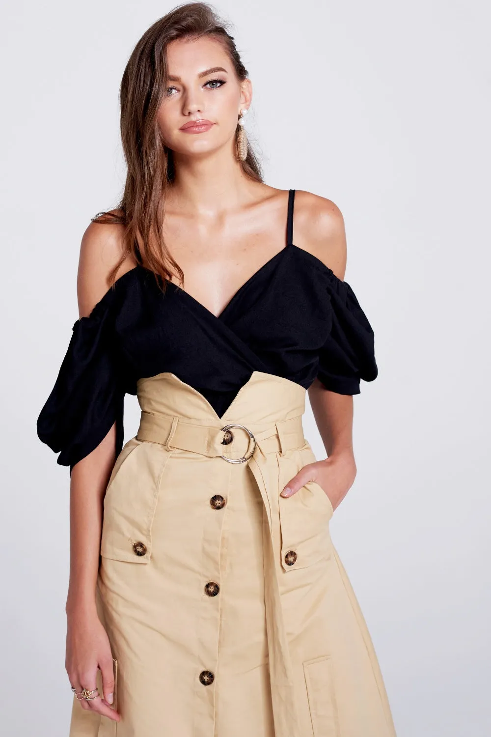 Sofia Cold Shoulder Blouse sold by storets product image thumbnail 3