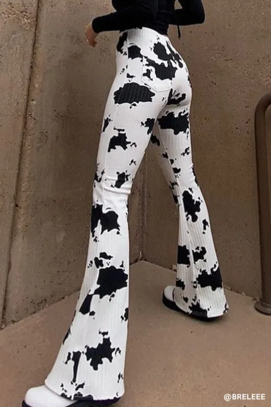 Bailey Printed Bootcut Pants sold by storets