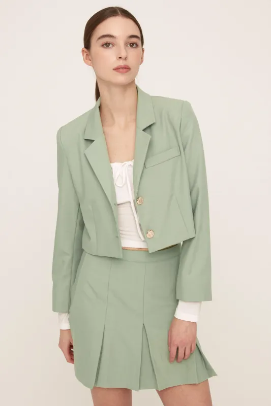 Amelia Cropped Blazer Jacket sold by storets