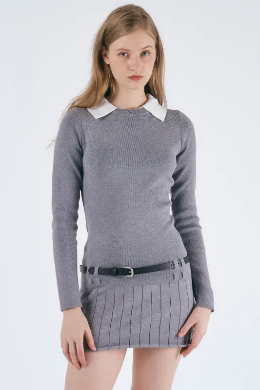 Polin Pleated Knitted Dress sold by storets