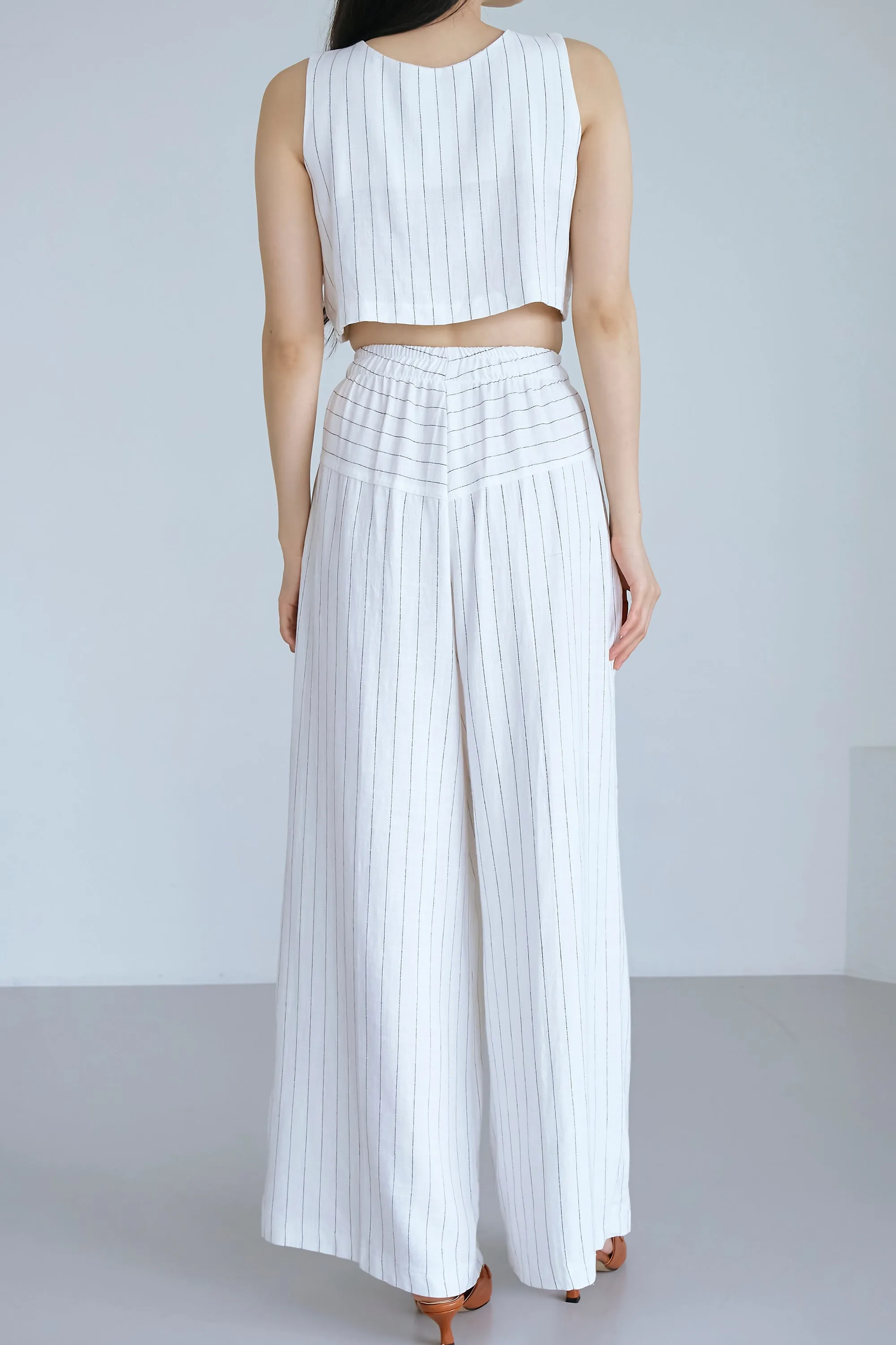 Yve Striped Linen Pants sold by storets product image thumbnail 3