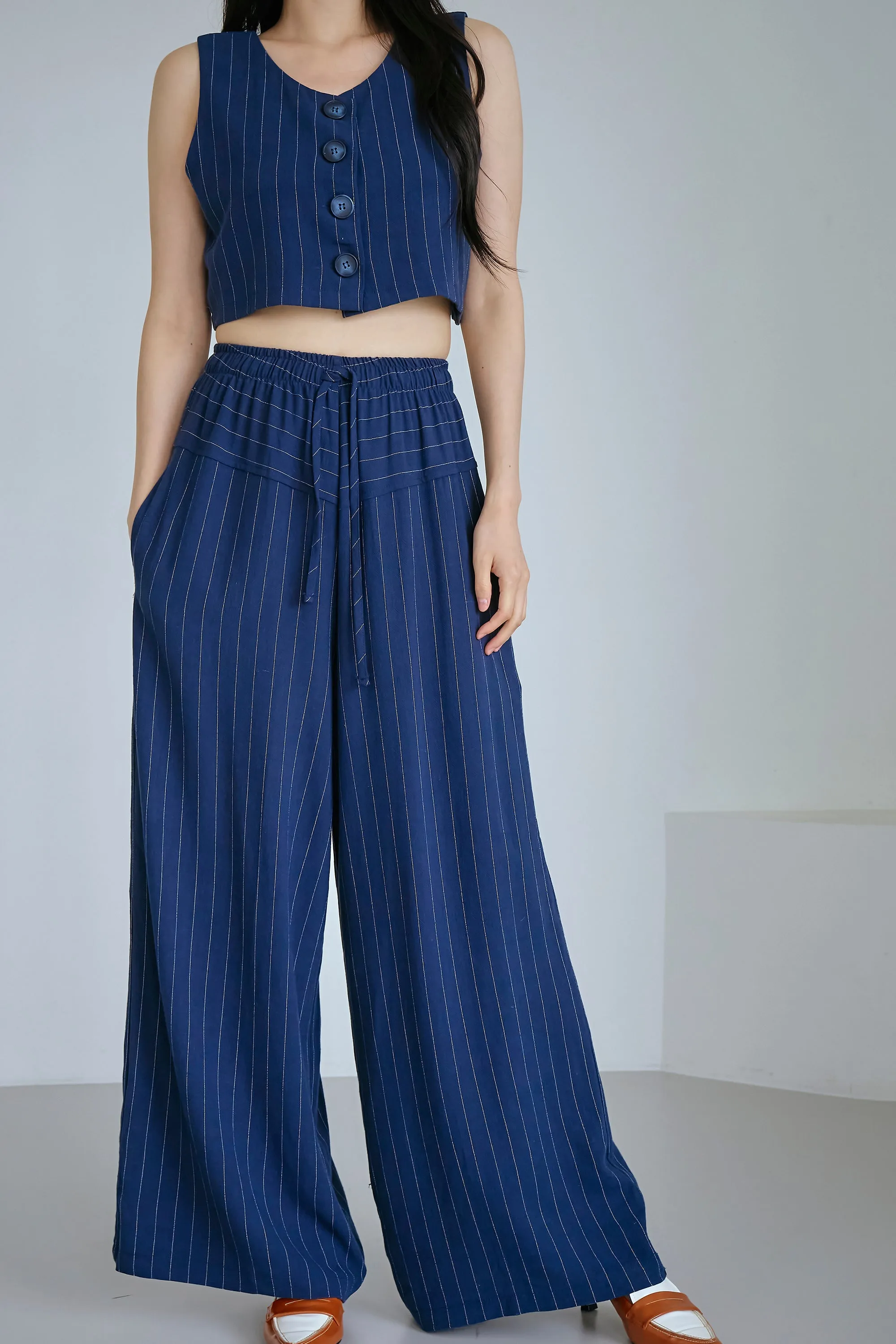 Yve Striped Linen Pants sold by storets product image thumbnail 4