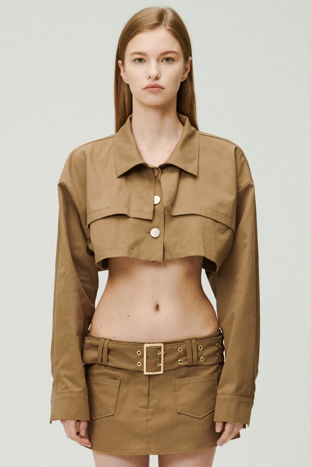 Tiffany Cropped Trench Jacket sold by storets product image thumbnail 5