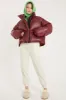 Harlow Faux Leather Puffer Jacket sold by storets