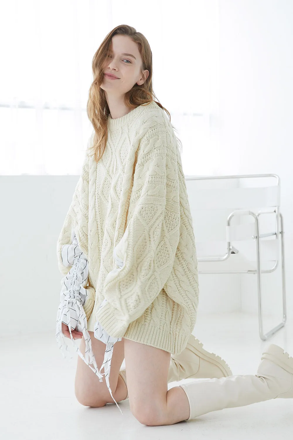 Sadie Shirt Combo Knit Pullover sold by storets product image thumbnail 4