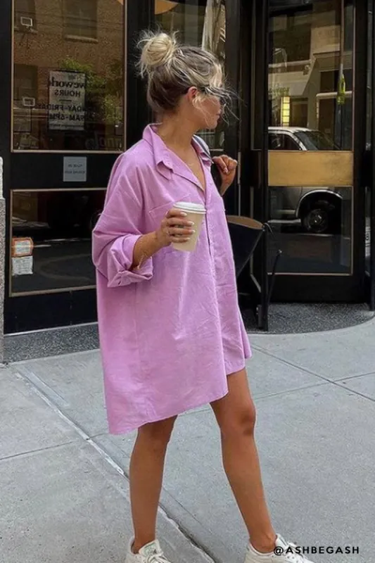Eliana Boyfriend Long Shirt sold by storets