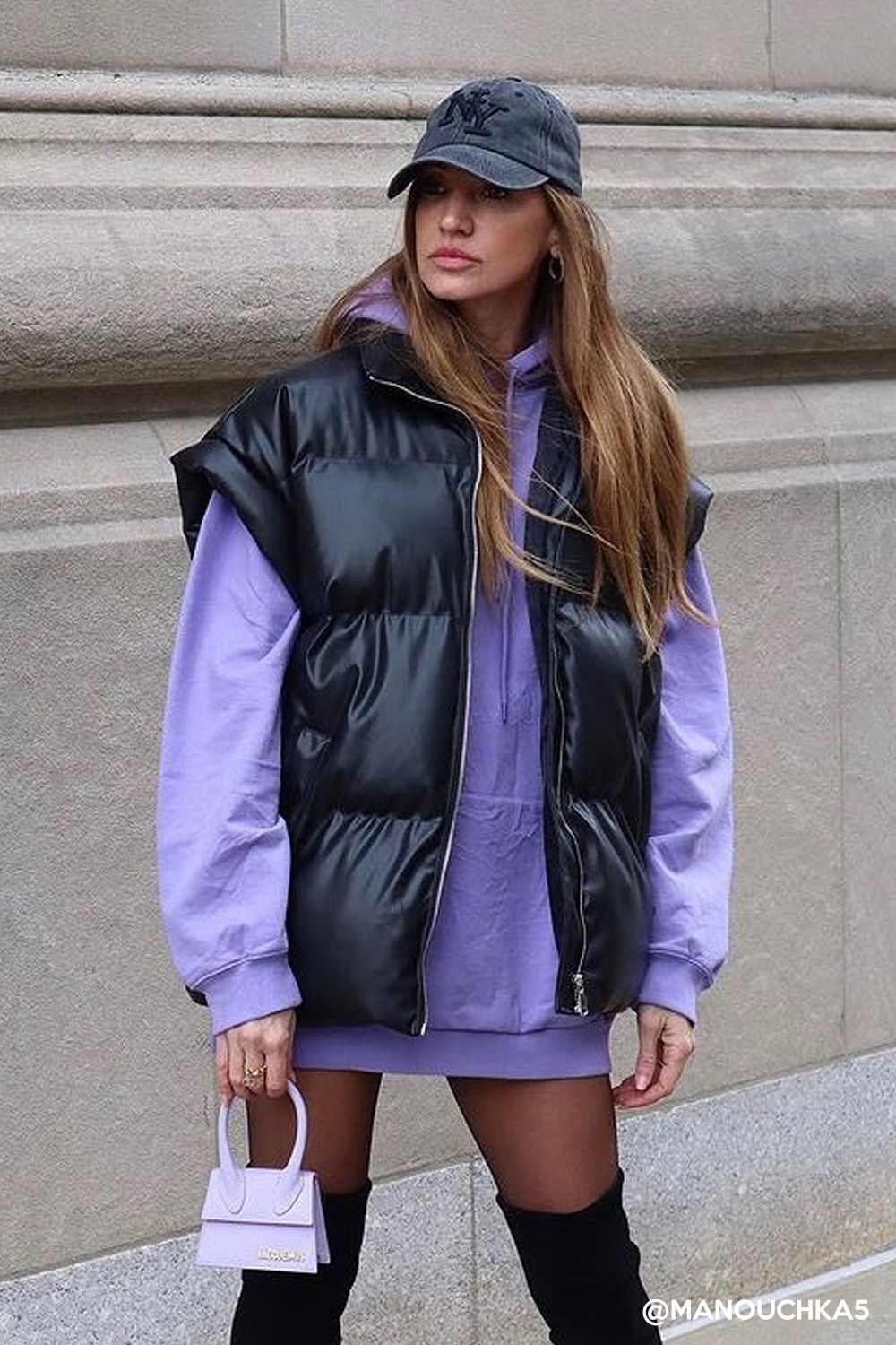 Destiny Pleather Puffer Vest sold by storets