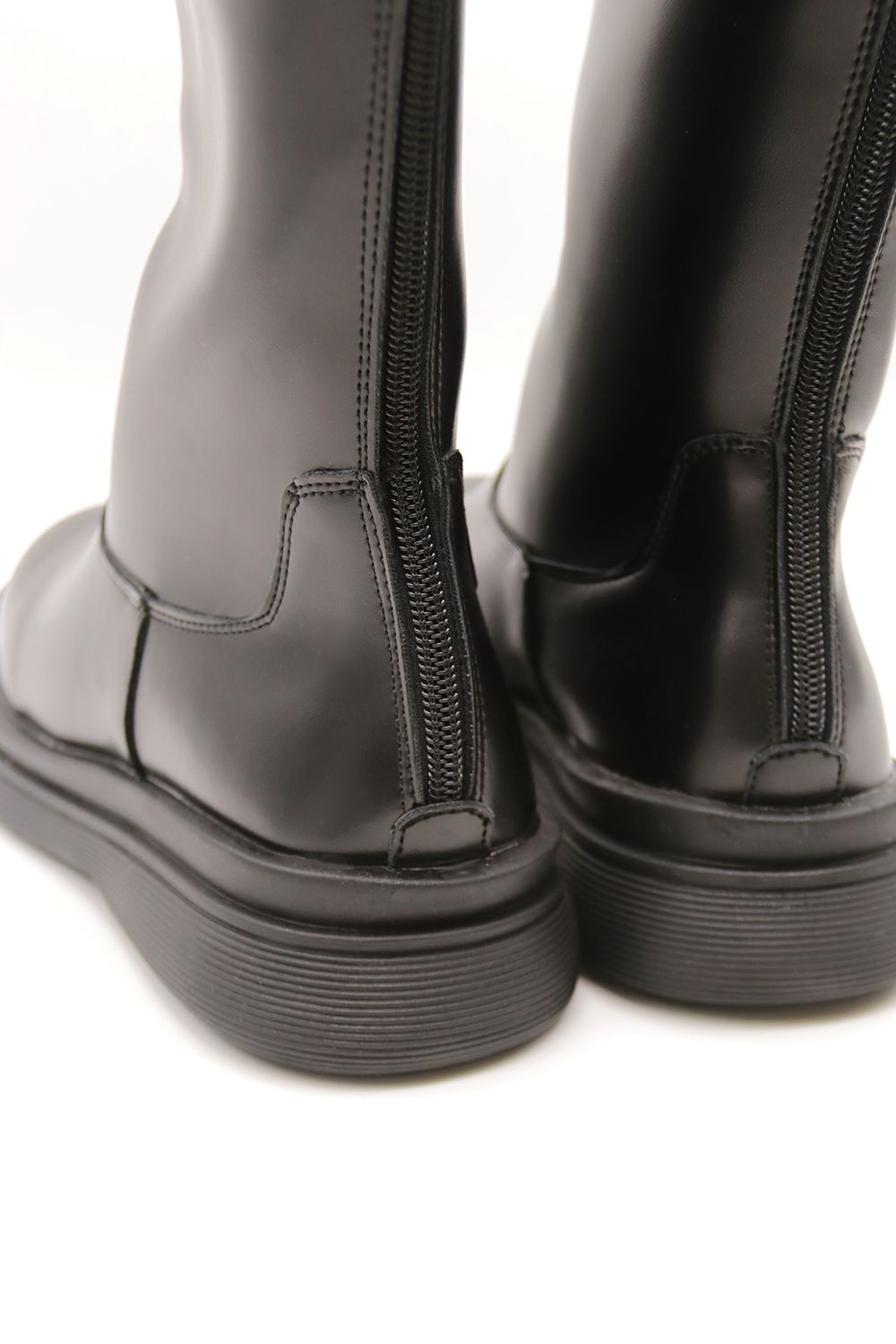 Wanda Zip-up Knee Pleather Knee Boots sold by storets product image thumbnail 9