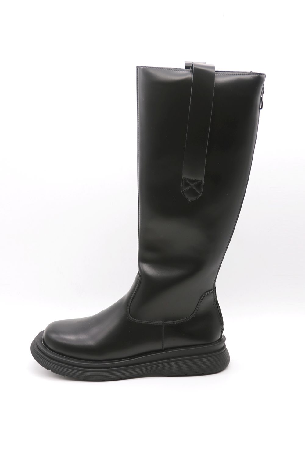 Wanda Zip-up Knee Pleather Knee Boots sold by storets product image thumbnail 7