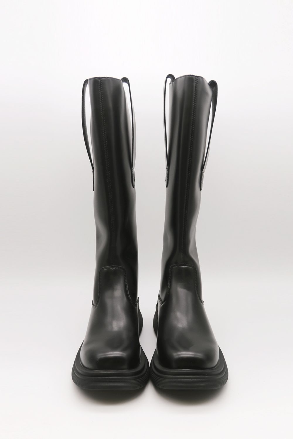 Wanda Zip-up Knee Pleather Knee Boots sold by storets product image thumbnail 8