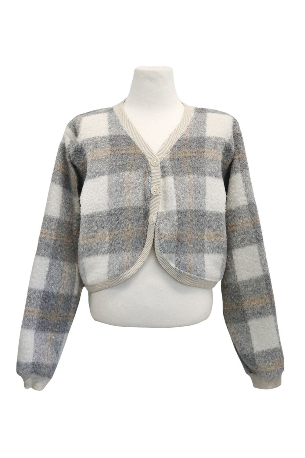 Lydia Boucle Jacket in Plaid sold by storets product image thumbnail 6