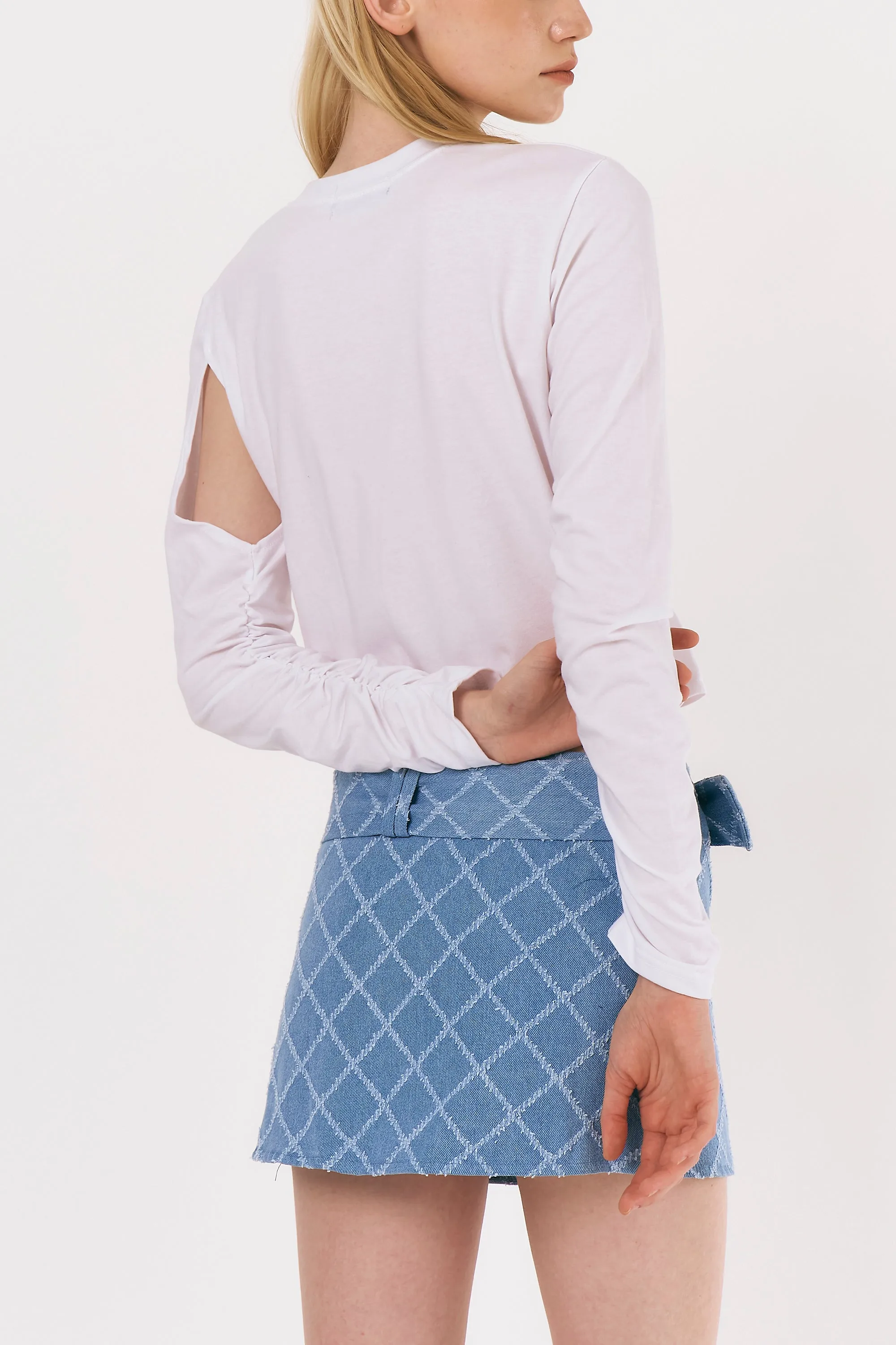 Melissa Micro Mini Denim Skirt sold by storets product image thumbnail 5