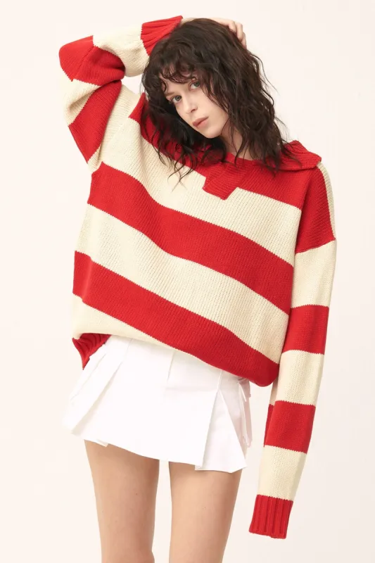 Blake Oversized Varsity Sweater sold by storets