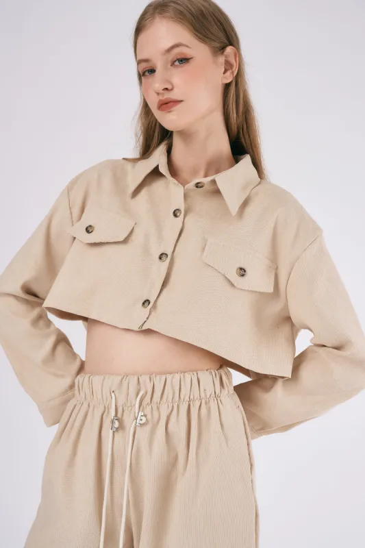 Emery Cord Cropped Jacket/Shirt sold by storets