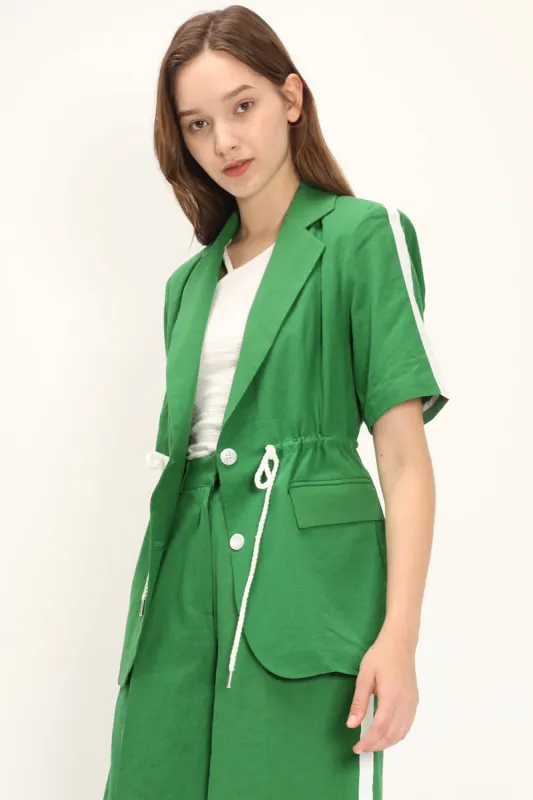 Hadley Side Line Linen Blazer made by storets