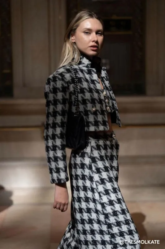 Milla Tweed Crop Jacket made by storets