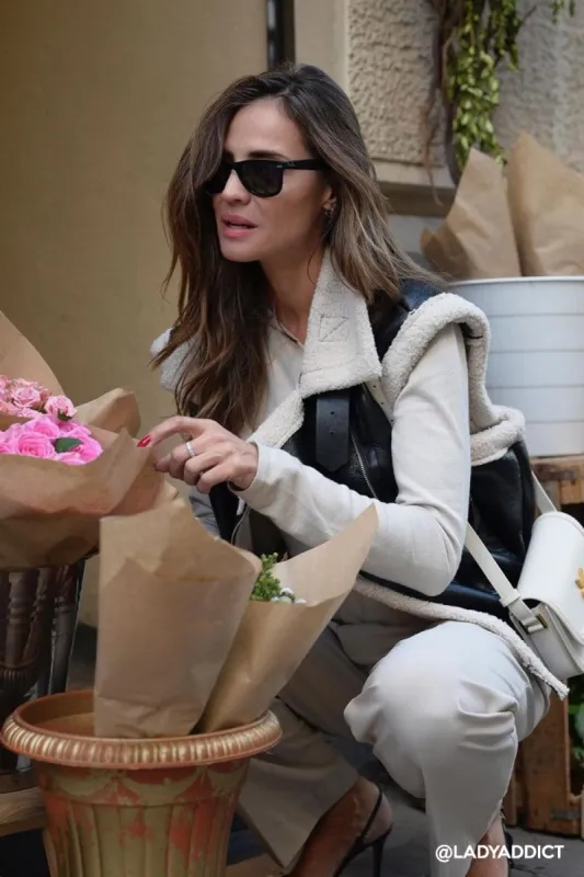 Arya Faux Shearling Vest sold by storets