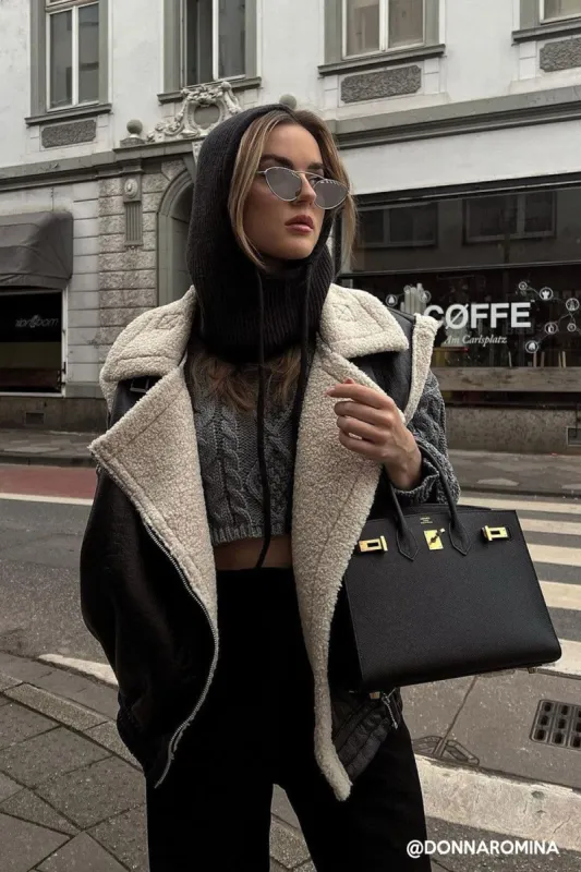 Arya Faux Shearling Vest sold by storets