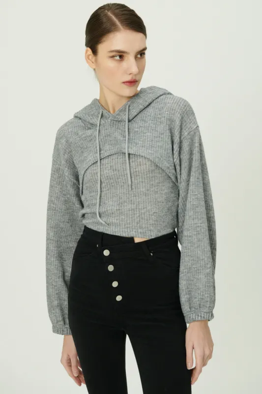 Jenny Ribbed Knit Bolero and Top Set sold by storets