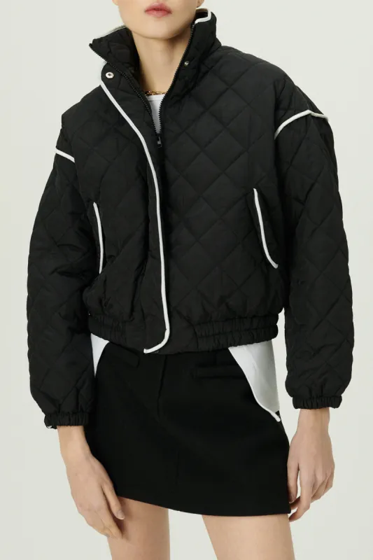 Boa Quilted Bomber Jacket sold by storets
