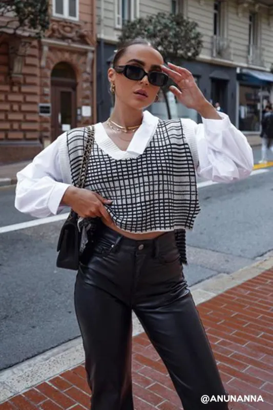 Adalyn Layered Vest Shirt sold by storets