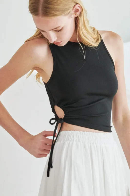 Betsy Side Drawstring Top sold by storets