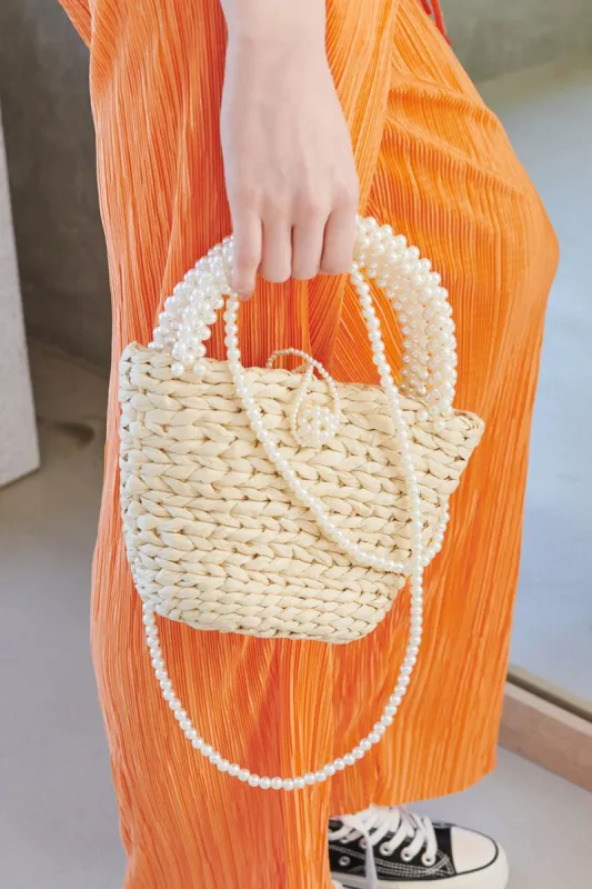 Faya Pearl Rattan Tote sold by storets
