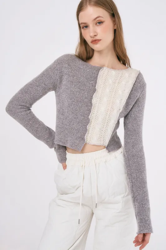 Riley Knitted Crop Top sold by storets