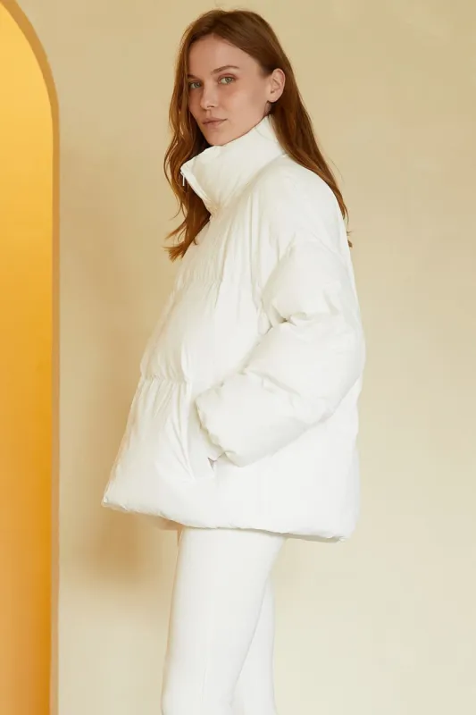 Charlotte Oversized Puffer Jacket sold by storets
