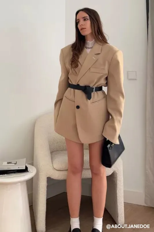 Megan Oversized Daddy Blazer sold by storets