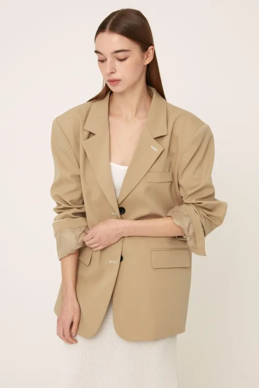 Megan Oversized Daddy Blazer sold by storets