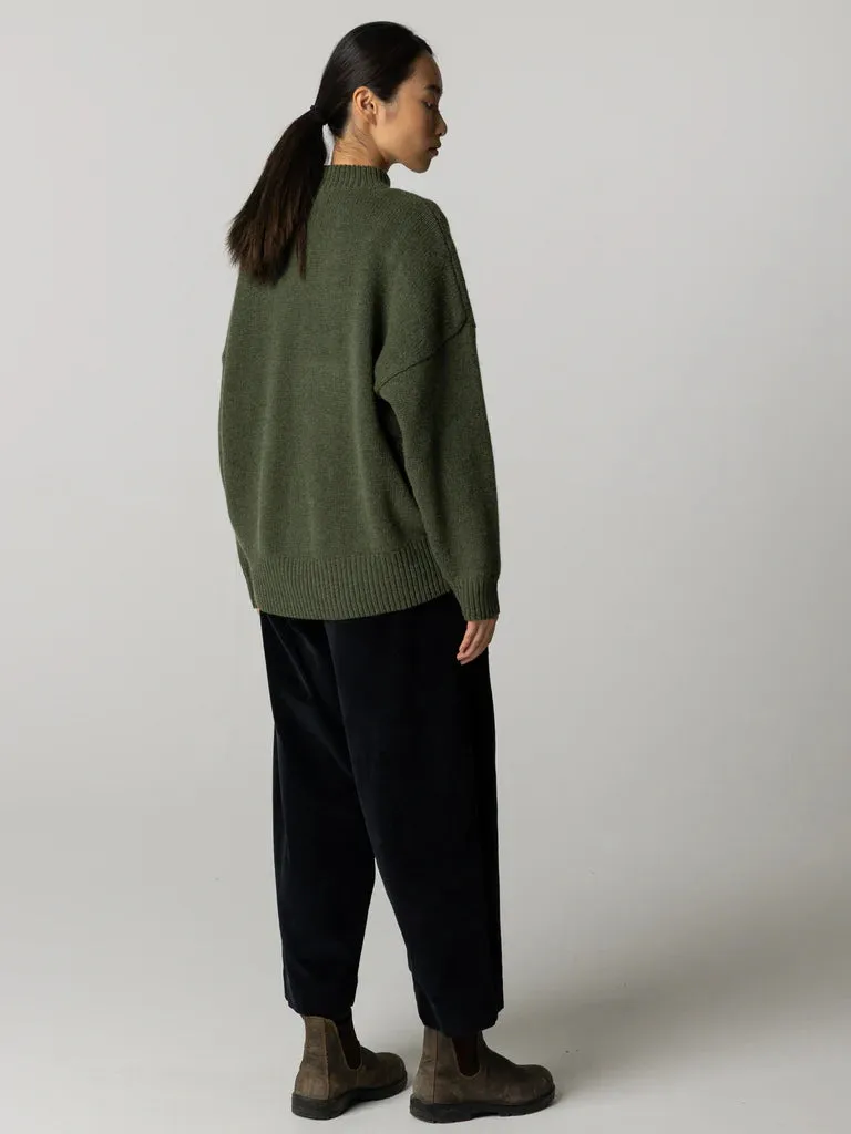 Finisterre Eyre Crew Jumper-Olive sold by Storm product image thumbnail 4