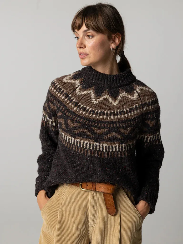 Finisterre Porth Fair Isle Yoke Jumper-Caramel sold by Storm product image thumbnail 4