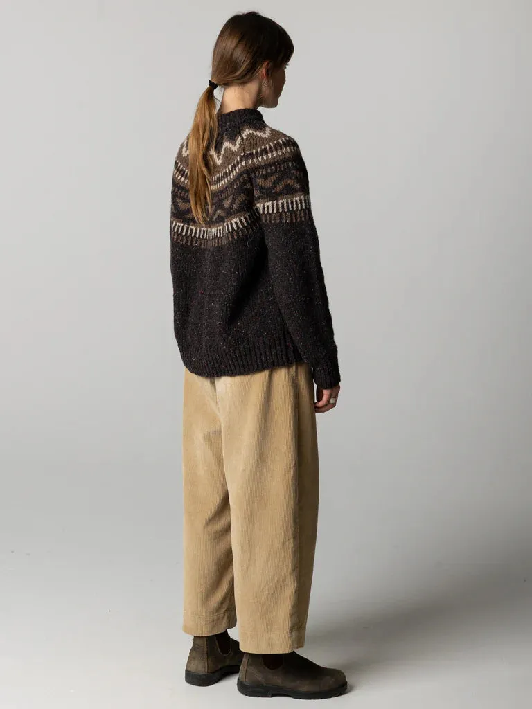 Finisterre Porth Fair Isle Yoke Jumper-Caramel sold by Storm product image thumbnail 3