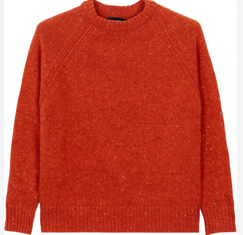 Finisterre Farne Crew-Autumn Orange sold by Storm