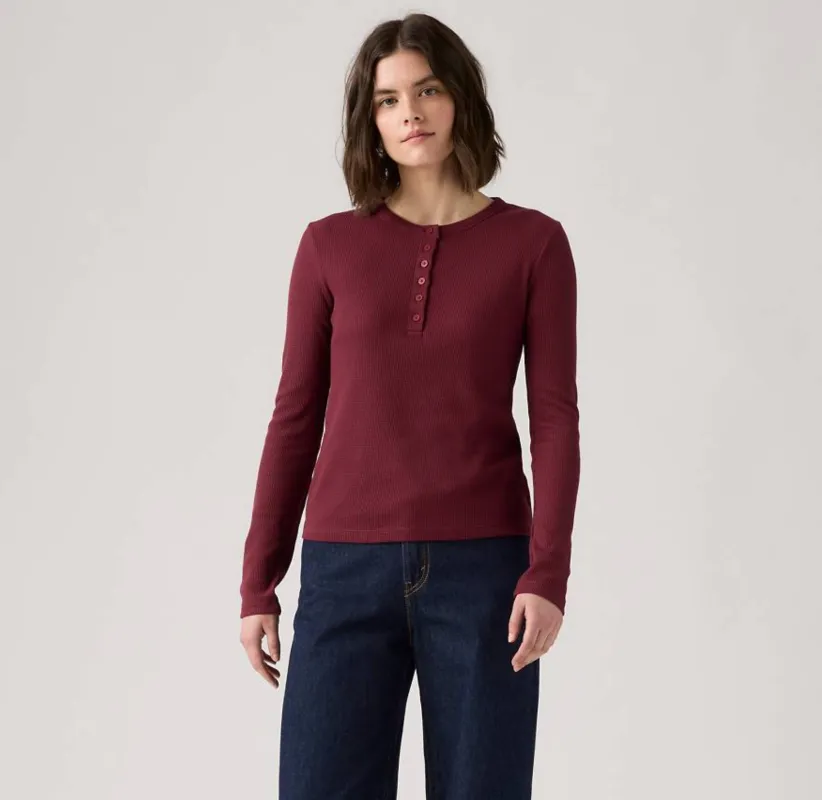 Levis Dana Henley - Tawny Port sold by Storm