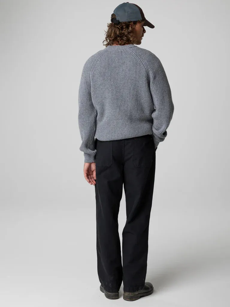 Finisterre Mens Mora Knit Jumper-Grey Blue sold by Storm product image thumbnail 5
