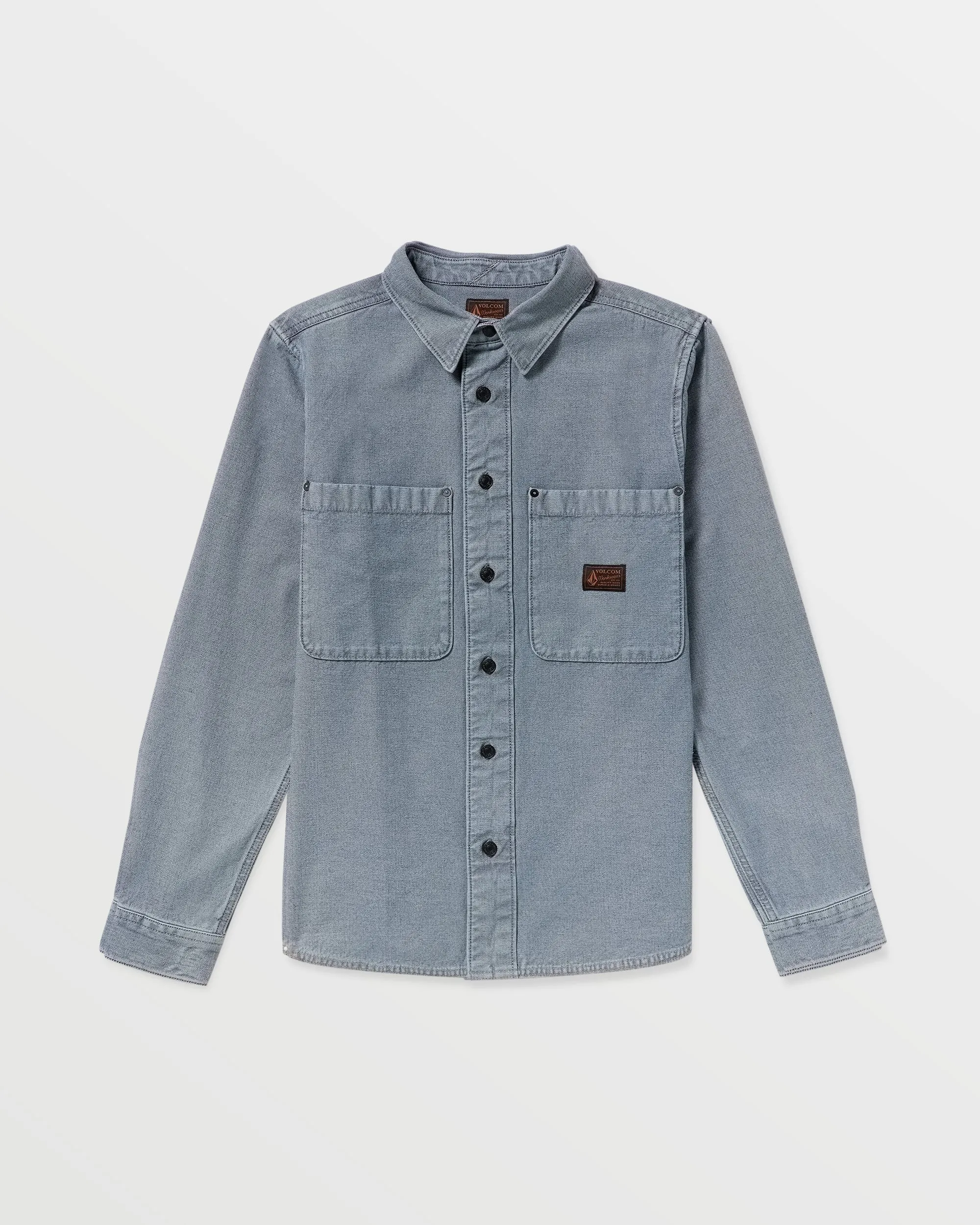 Volcom Levelstone L/S Shirt - Blue Wash sold by Storm