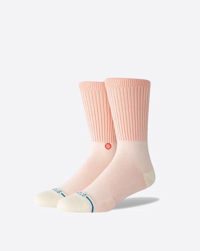 Stance Icon Pop Crew Sock - Coral sold by Storm