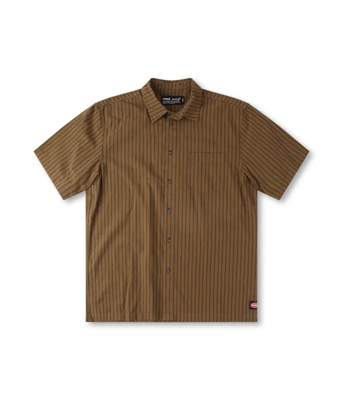 Former Reynolds Stripe S/S Shirt - Bark made by Storm
