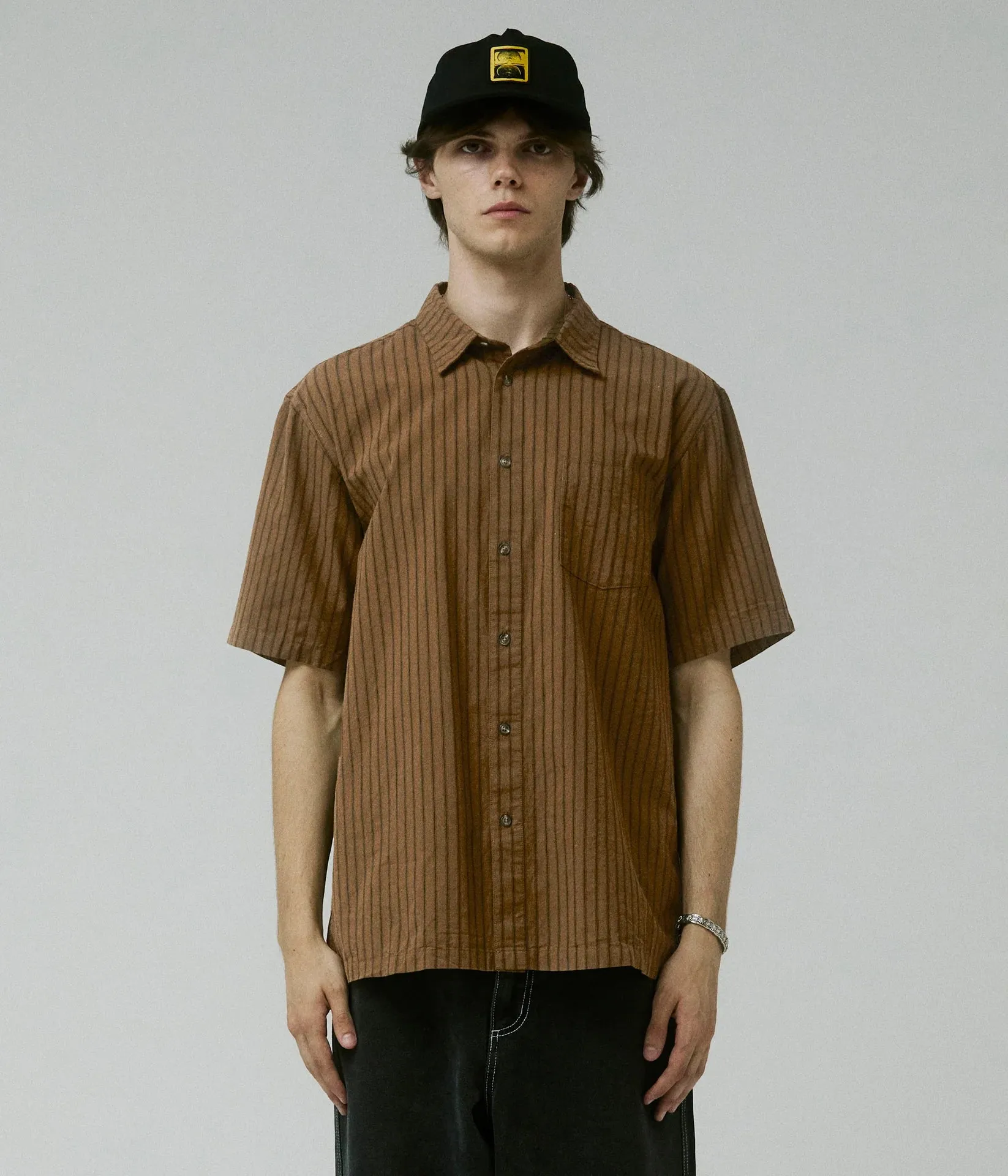 Former Reynolds Stripe S/S Shirt - Bark sold by Storm product image thumbnail 2