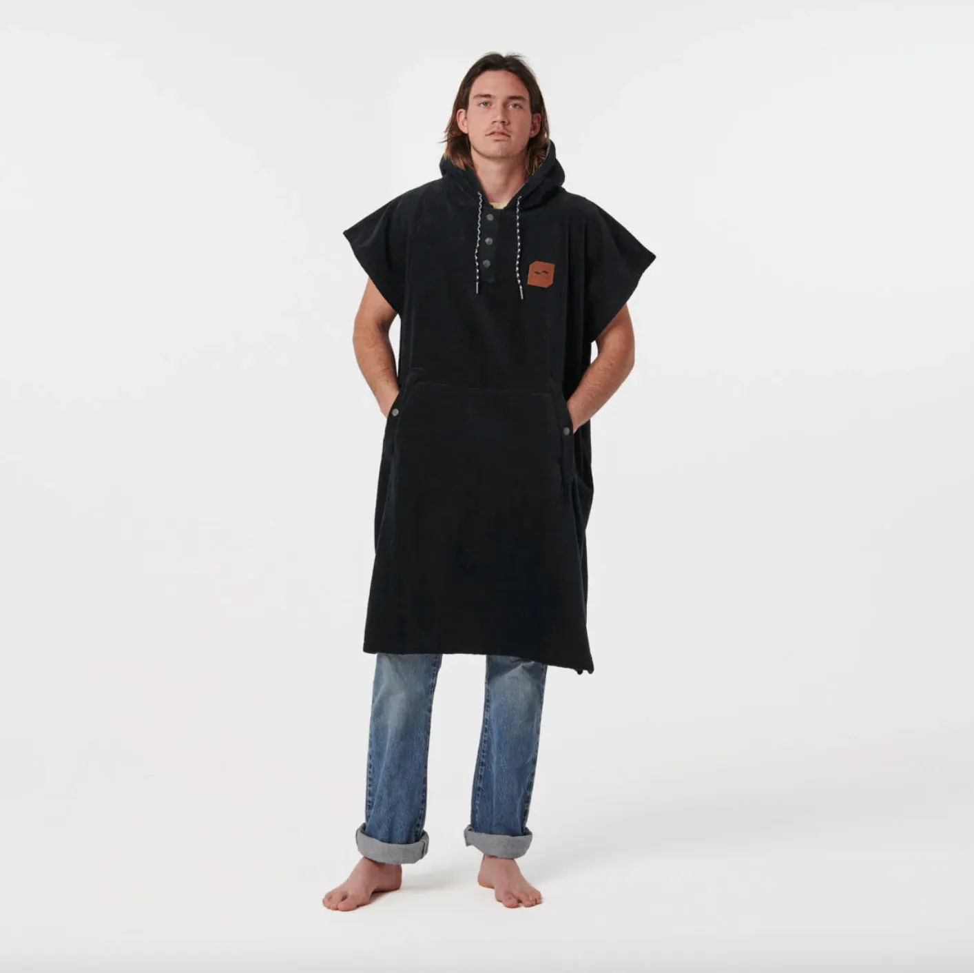 Slow Tide The Digs Changing Poncho - Black sold by Storm