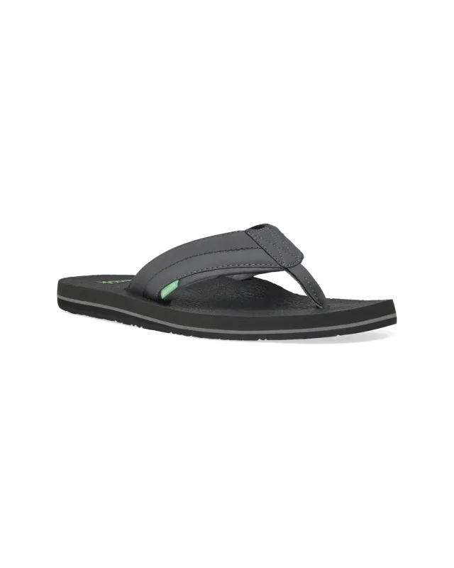 Sanuk Mens Beer Cozy 2 Sandal - Black made by Sanuk