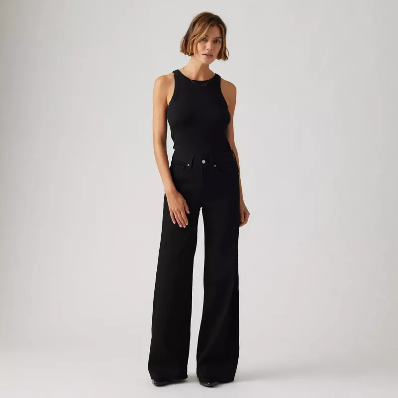 Levi's 318 Shaping Wide Leg - Soft Black made by Levi's