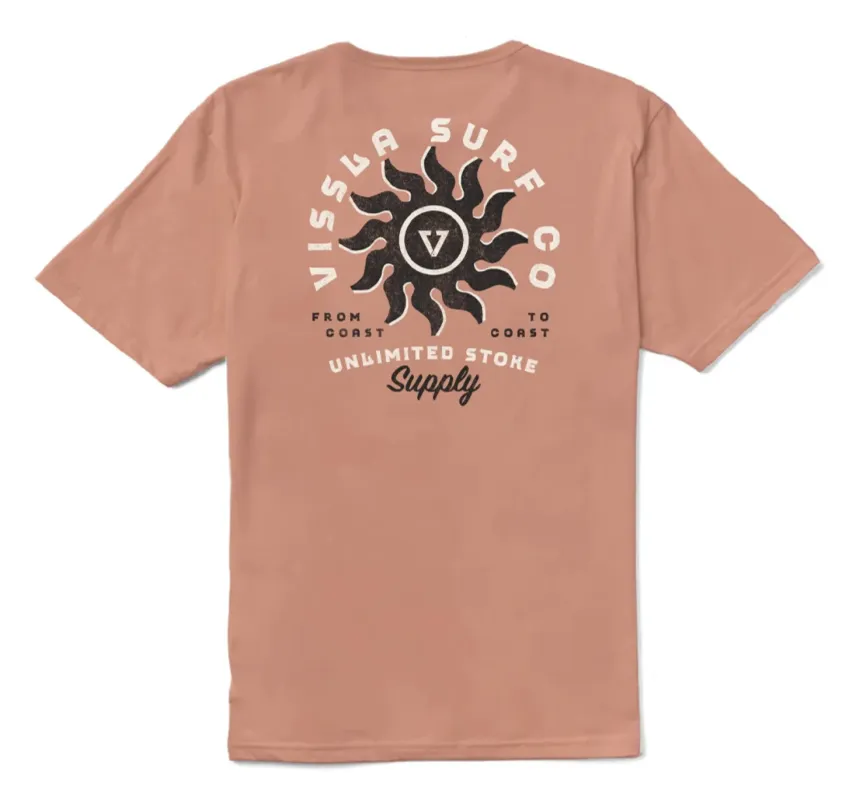 Vissla Spins Organic Tee - Papaya sold by Storm