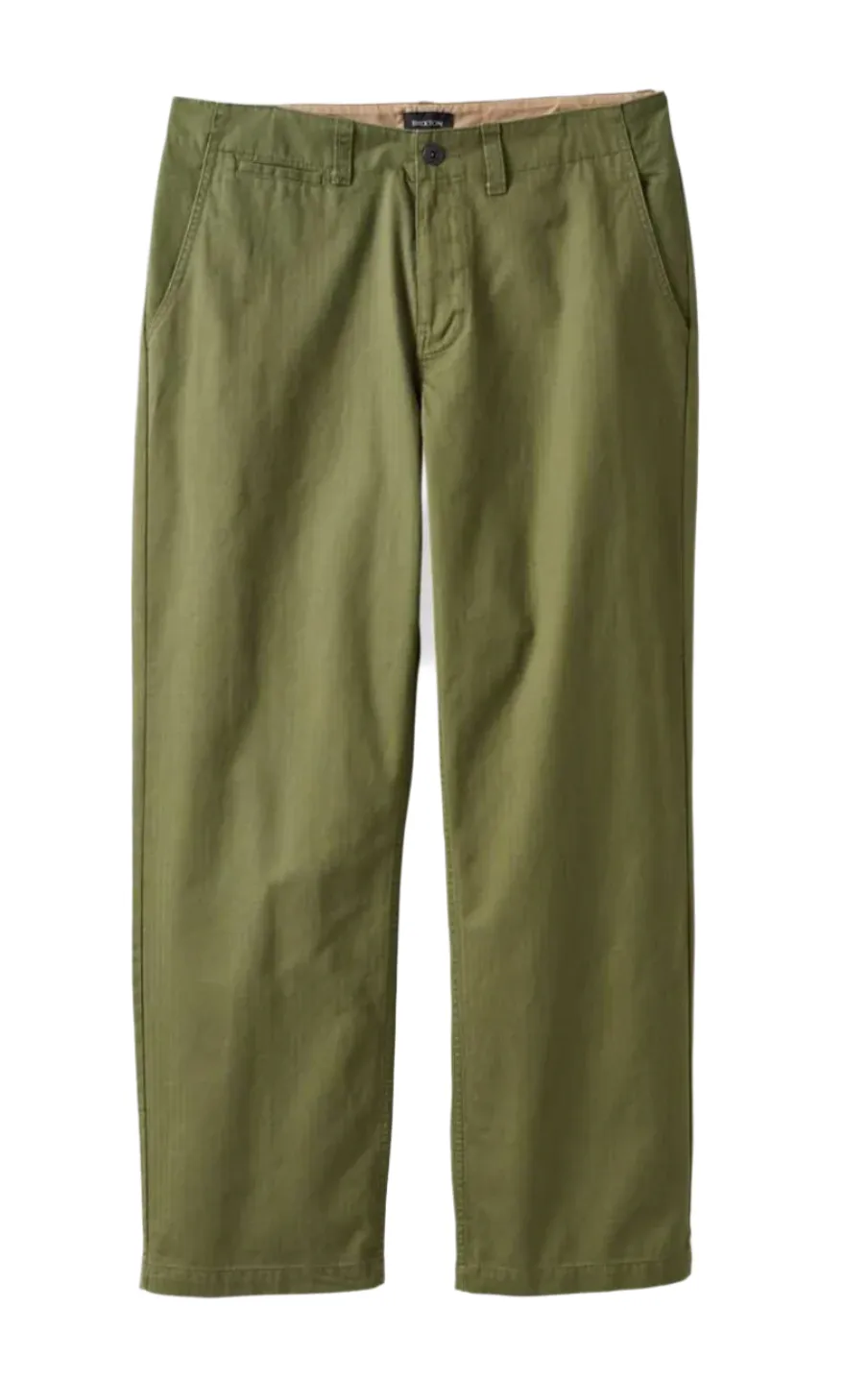 Brixton Surplus Herringbone Trouser Pant - Olive sold by Storm