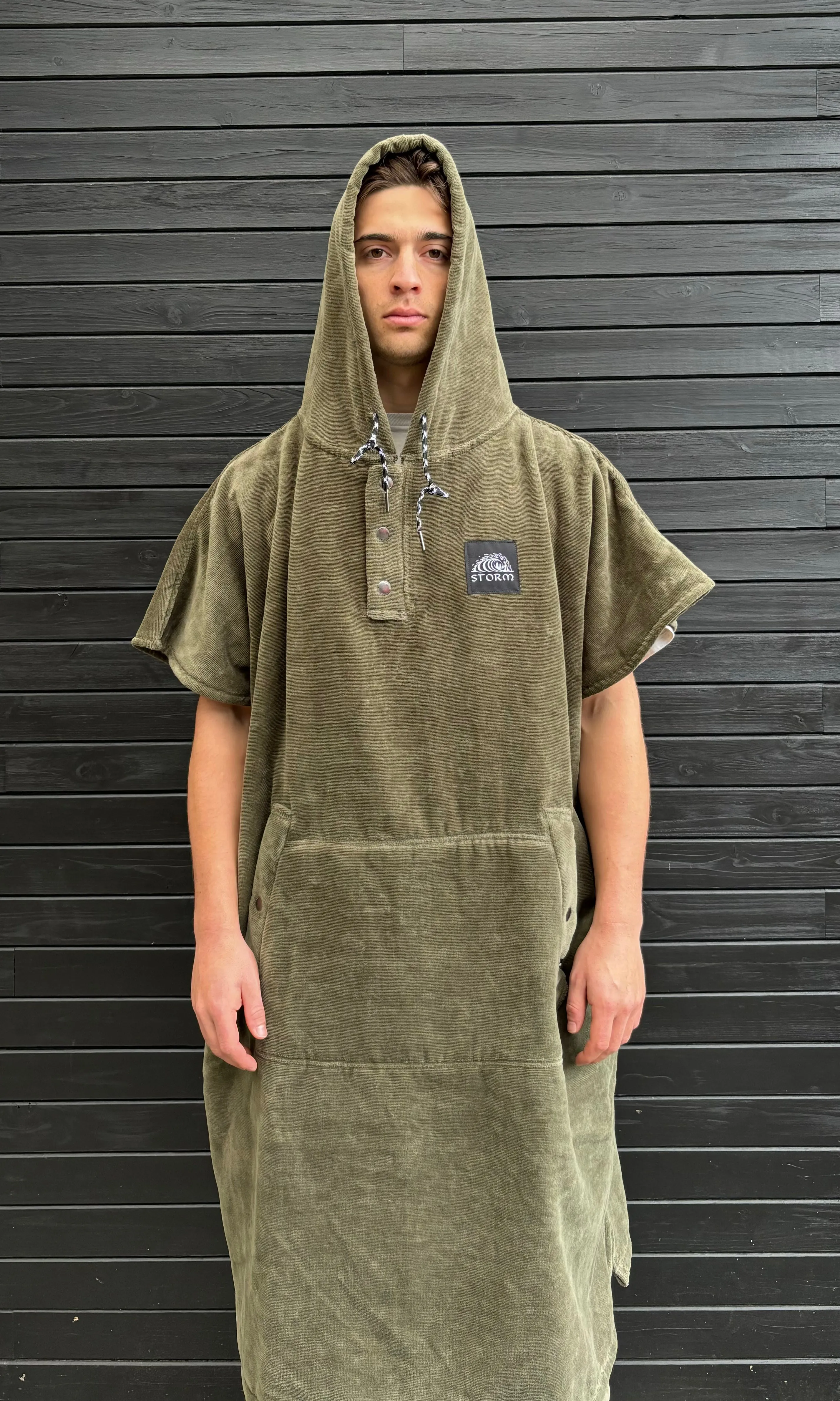 Storm x Slow Tide Poncho - Green sold by Storm product image thumbnail 3