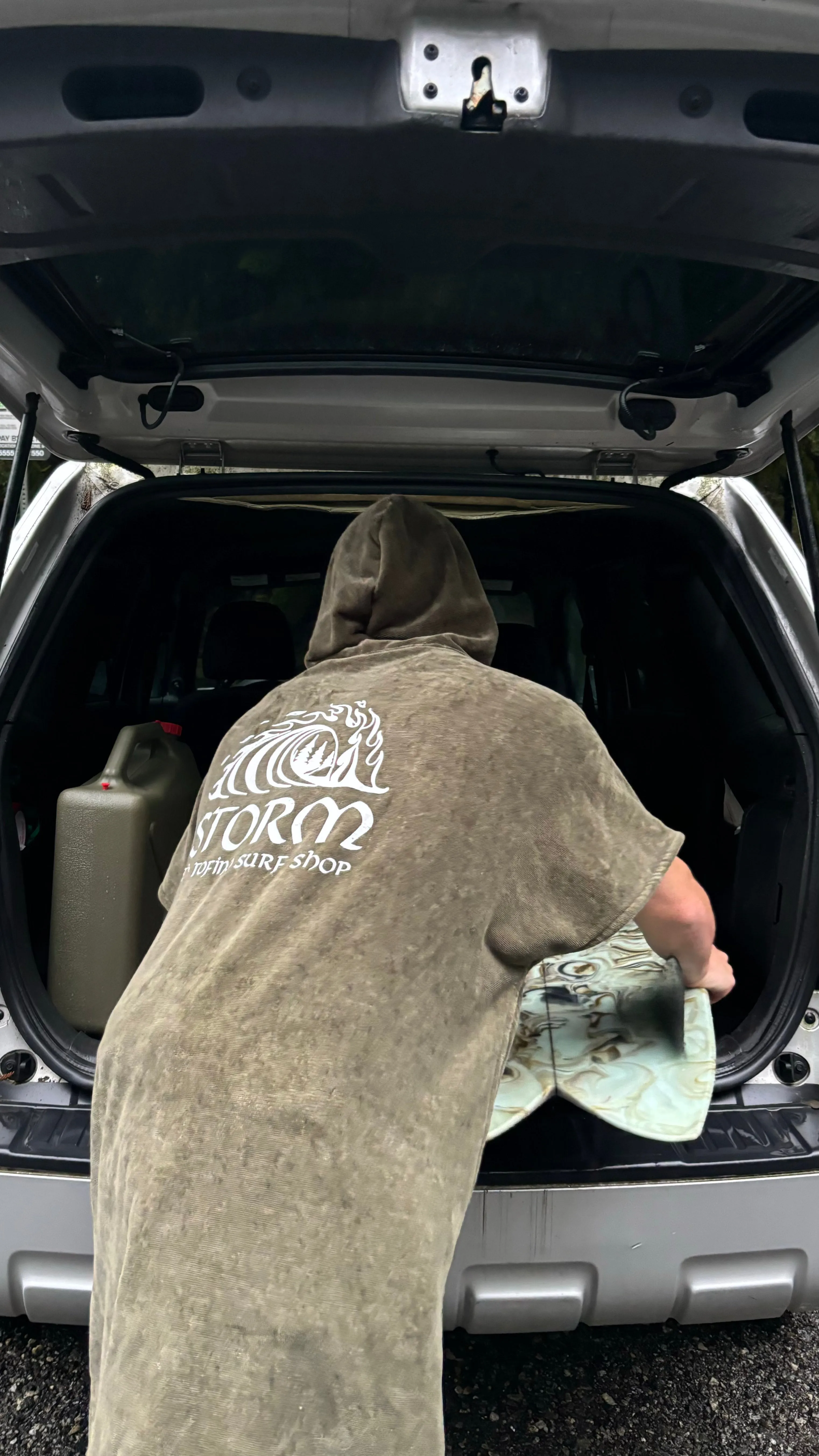 Storm x Slow Tide Poncho - Green sold by Storm product image thumbnail 2