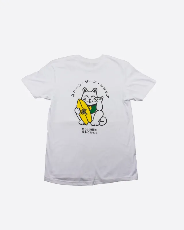 Storm Maneki Neko Surf Tee - White sold by Storm
